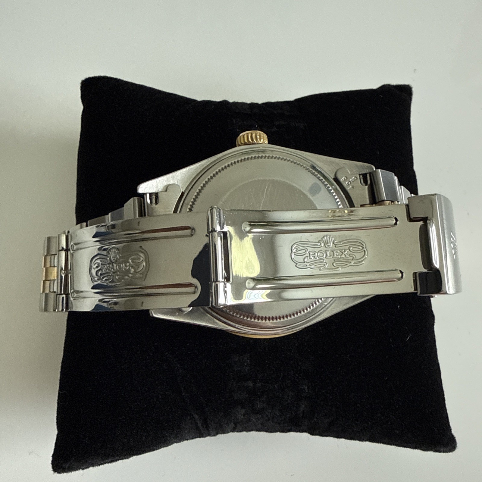 Rolex Datejust 2 Tone White Gold Diamond Bezel Custom Tiffany Blue Dial 36mm