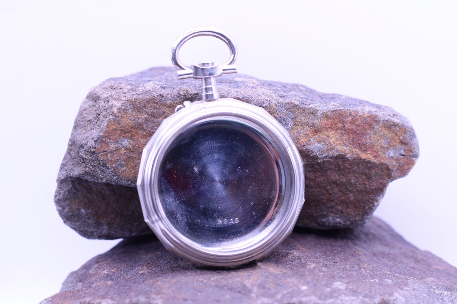 SWISS ARGENTAN WINDING CYLINDER TEN JEWELS POCKET WATCH CASE NOS 47.5mm (DL)