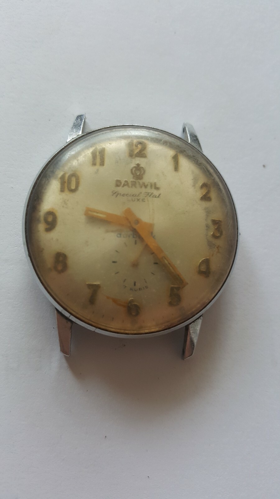 VINTAGE Rare swiss made DARWIL Special flat LUXE DARBLOCK 17 rubis !!!
