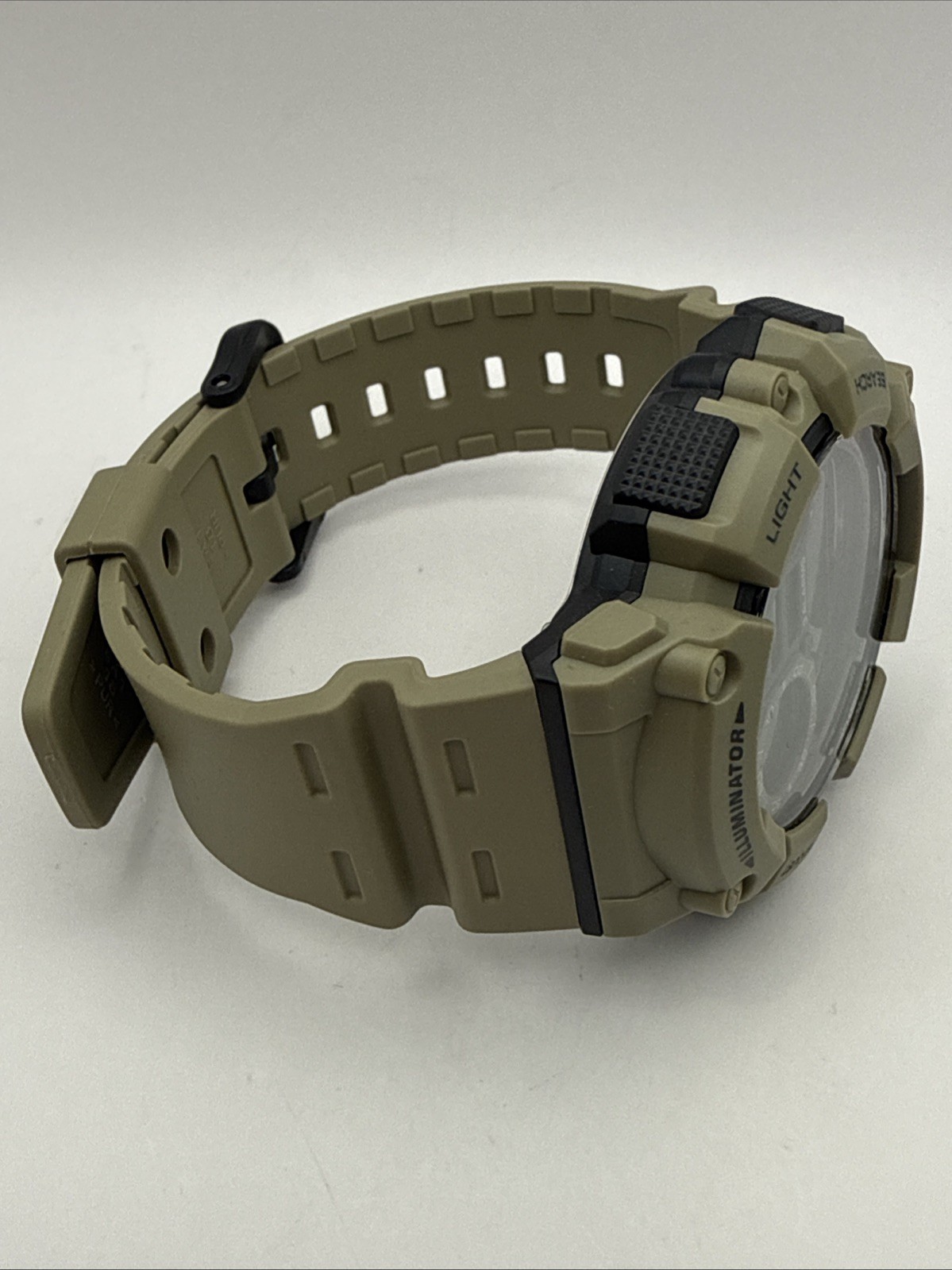 Casio WS1500H Watch New Without Tags Black and Beige Moon/Fishing