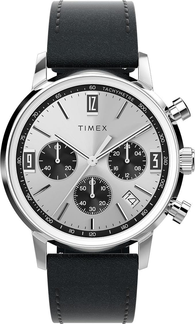 Timex Marlin Chronograph Quartz Silver Dial Men’s Watch TW2W10300