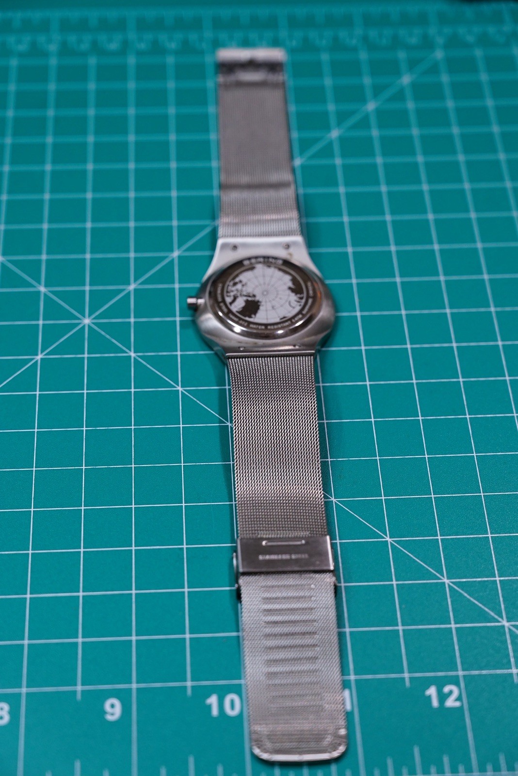 Bering Time – Mens Brushed Silver Solar Watch w/ Sapphire Crystal 14440-002