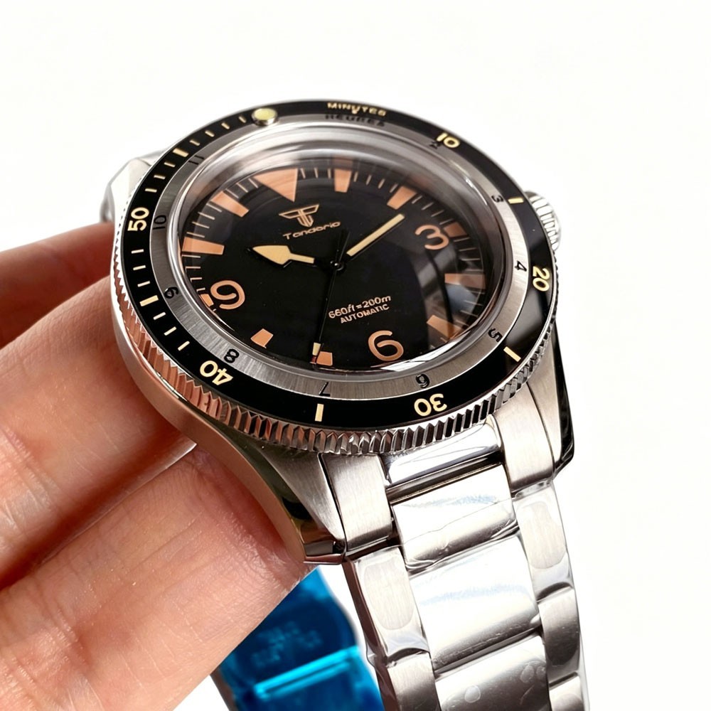 20ATM Diver 40mm Domed Sapphire Glass Retro Dial NH35 PT5000 Automatic Men Watch