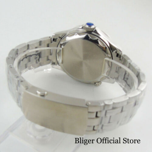 Bliger 41mm Black Blue Green Dial Sapphire Glass PT5000 NH35 Automatic Men Watch