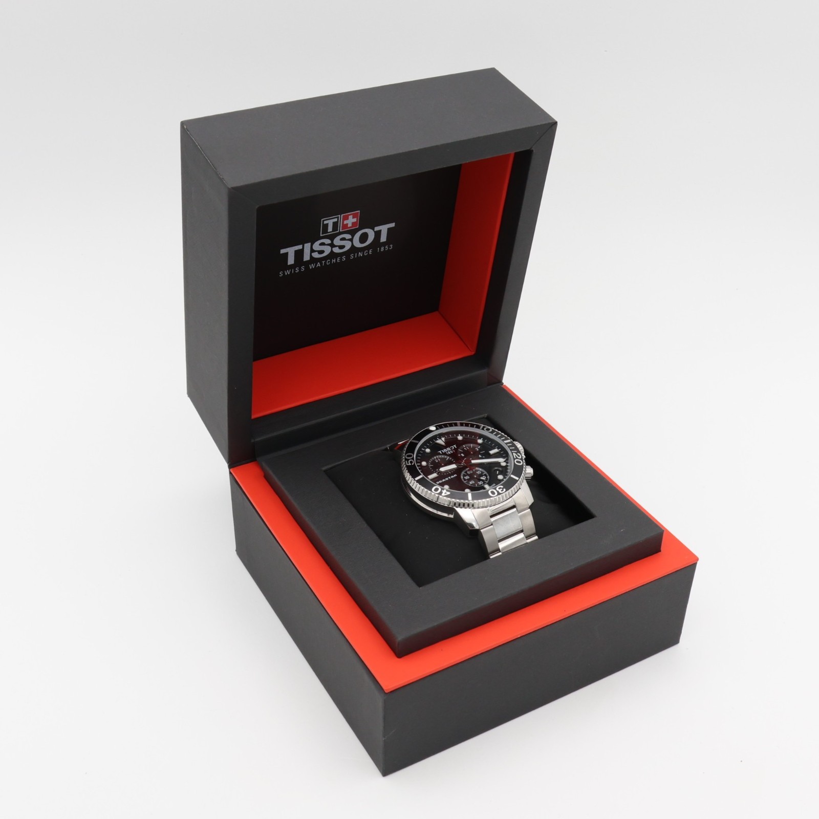 Tissot Seastar 1000 Chronograph Black Quartz Watch T1204171105100 ⚫🐦‍⬛⚫