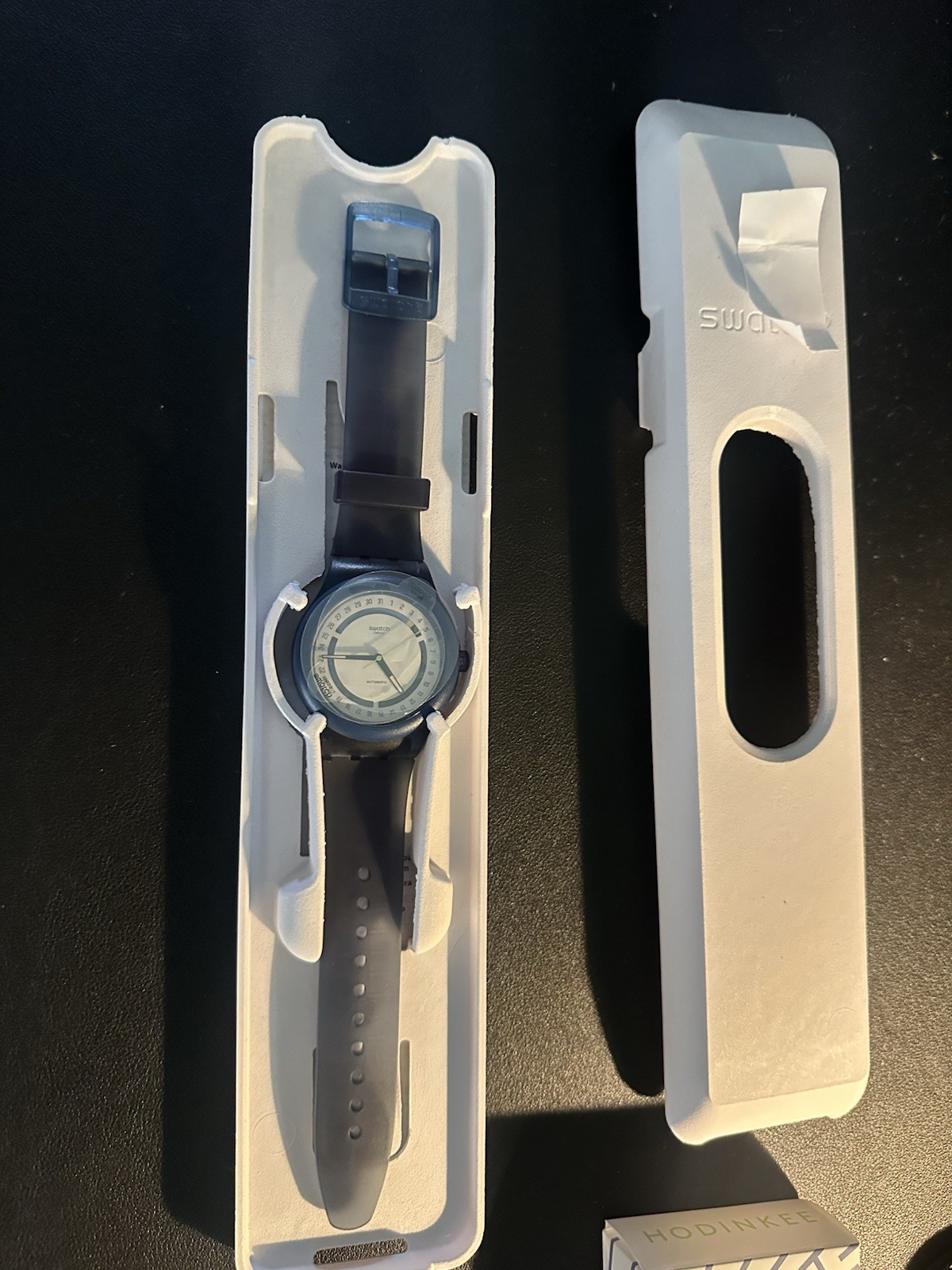 Swatch x Hodinkee Sistem51 Blue Stoplight Neon Remix SO30Z402