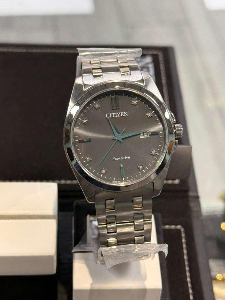 Citizen Eco-Drive 41mmCorso Diamond Accent Gray Dial Men’s Watch Bm7100-59h