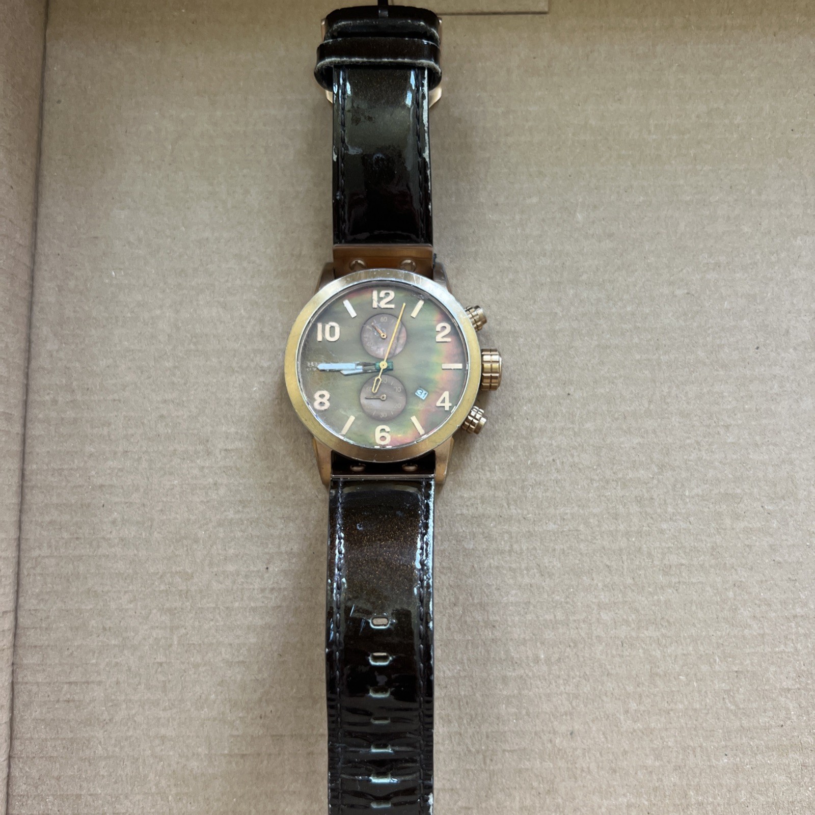 Brera Orologi Chronograph Quartz Brown Dial Men’s Watch AB06 Preowned