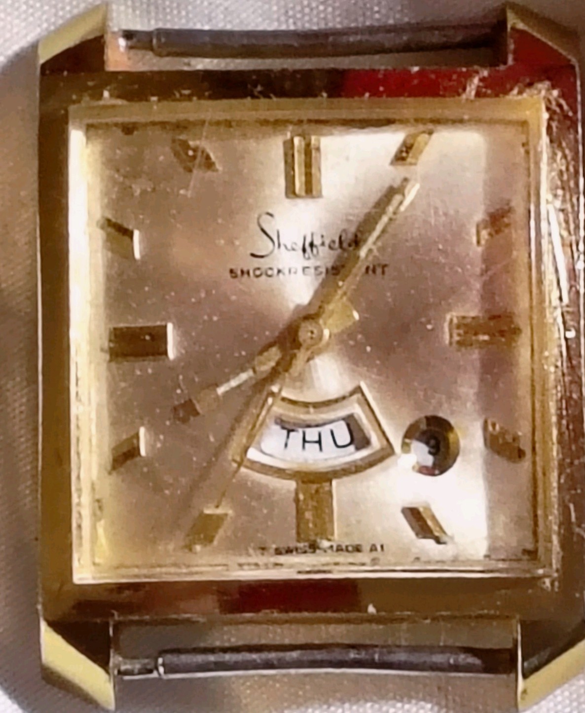 RARE VINTAGE AUTOMATIC SHEFFIELD SWISS MADE SHOCKRESIST WATCH