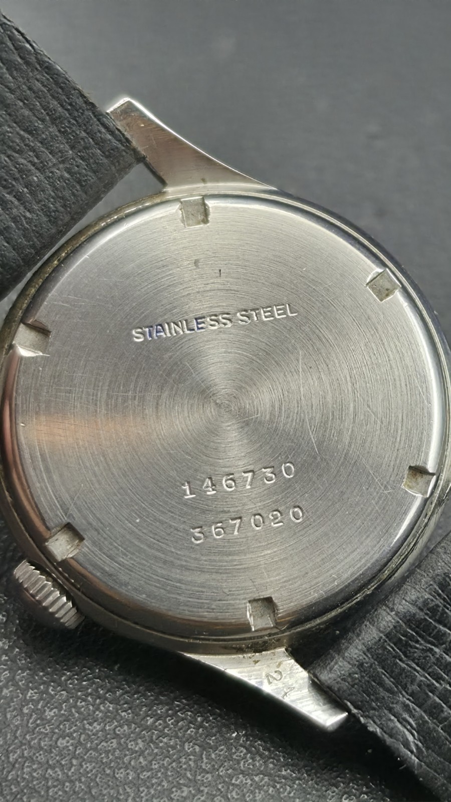 Vintage 1950s Ernest Borel Bumper Automatic Breguet Numeral Steel Field Watch…