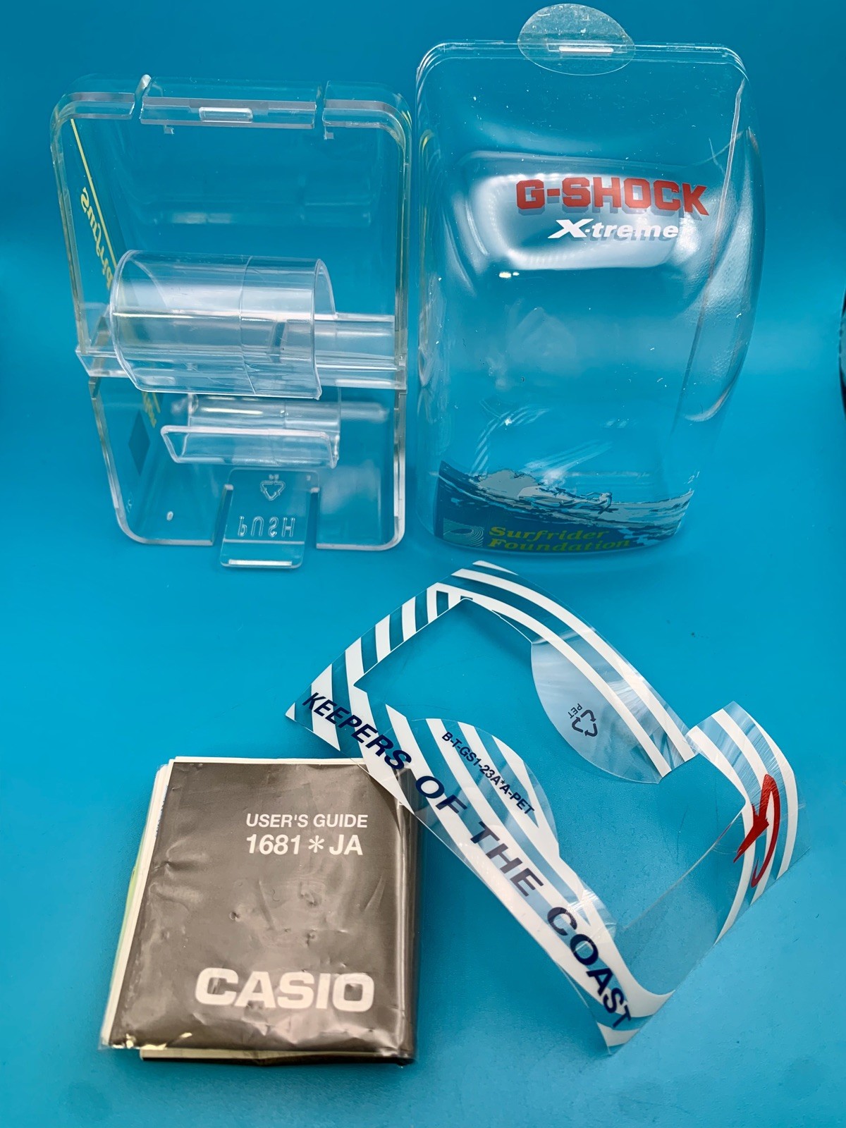 CASIO VINTAGE G-SHOCK DW-9500SR-2T Surfrider Foundation 1998 Japan Y boxed