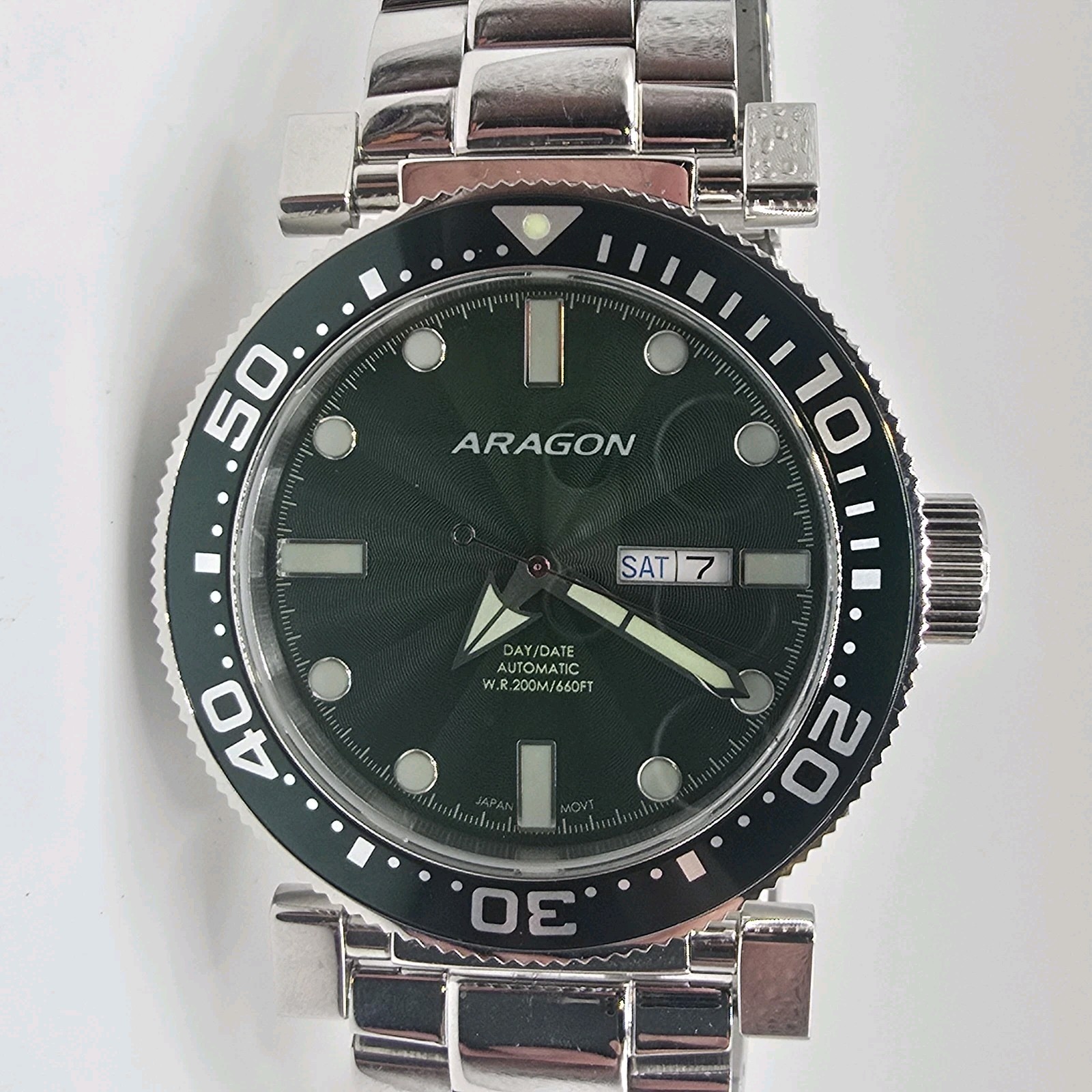 Aragon M Diver Automatic Men’s Watch Green Dial 50mm