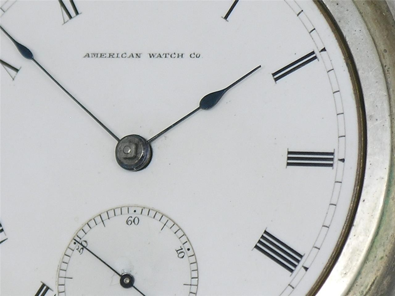 1876 CENTENNIAL WALTHAM 18 SIZE PS BARTLETT COIN SILVER POCKET WATCH, RUNNING!