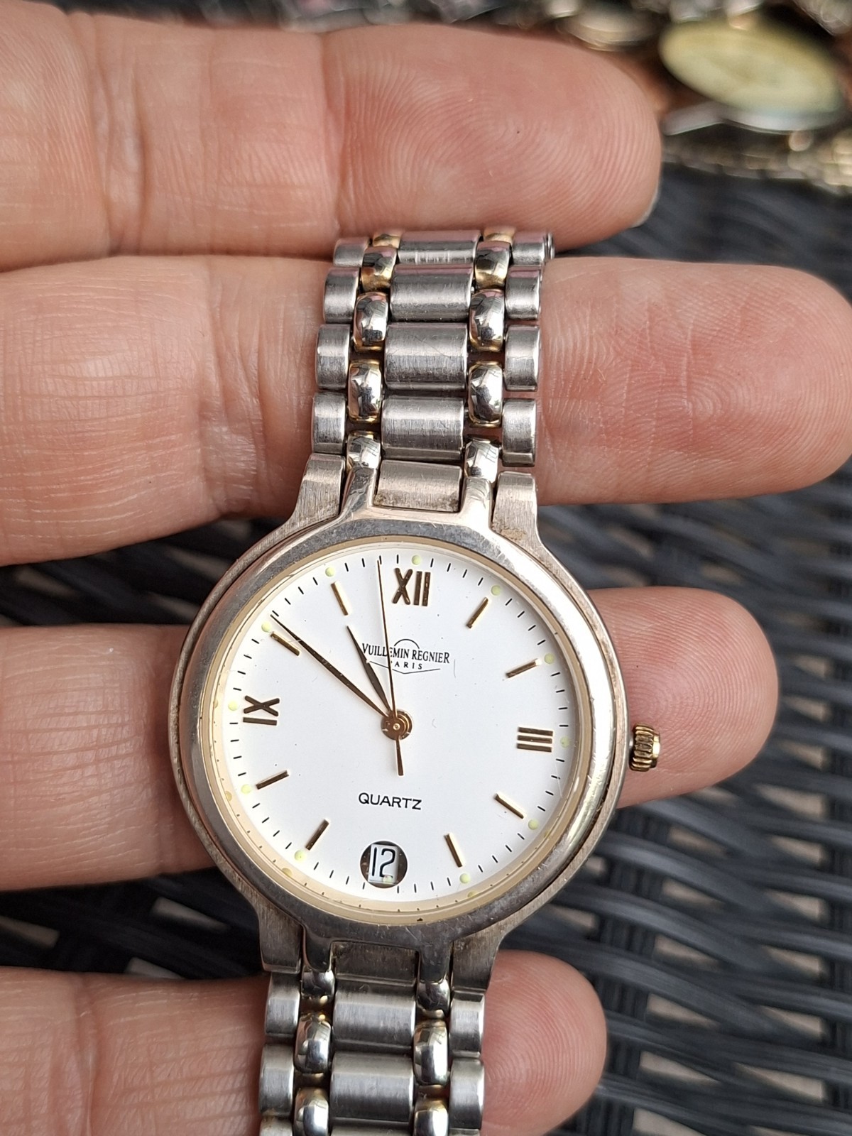 Vuillemin Regnier Paris dress design date function quartz ladies watch
