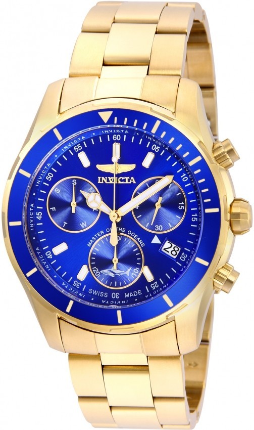 Invicta, Pro Diver, 26056, Men, Gold, Blue D, Swiss, Z60, 44 mm-New-Read Below!