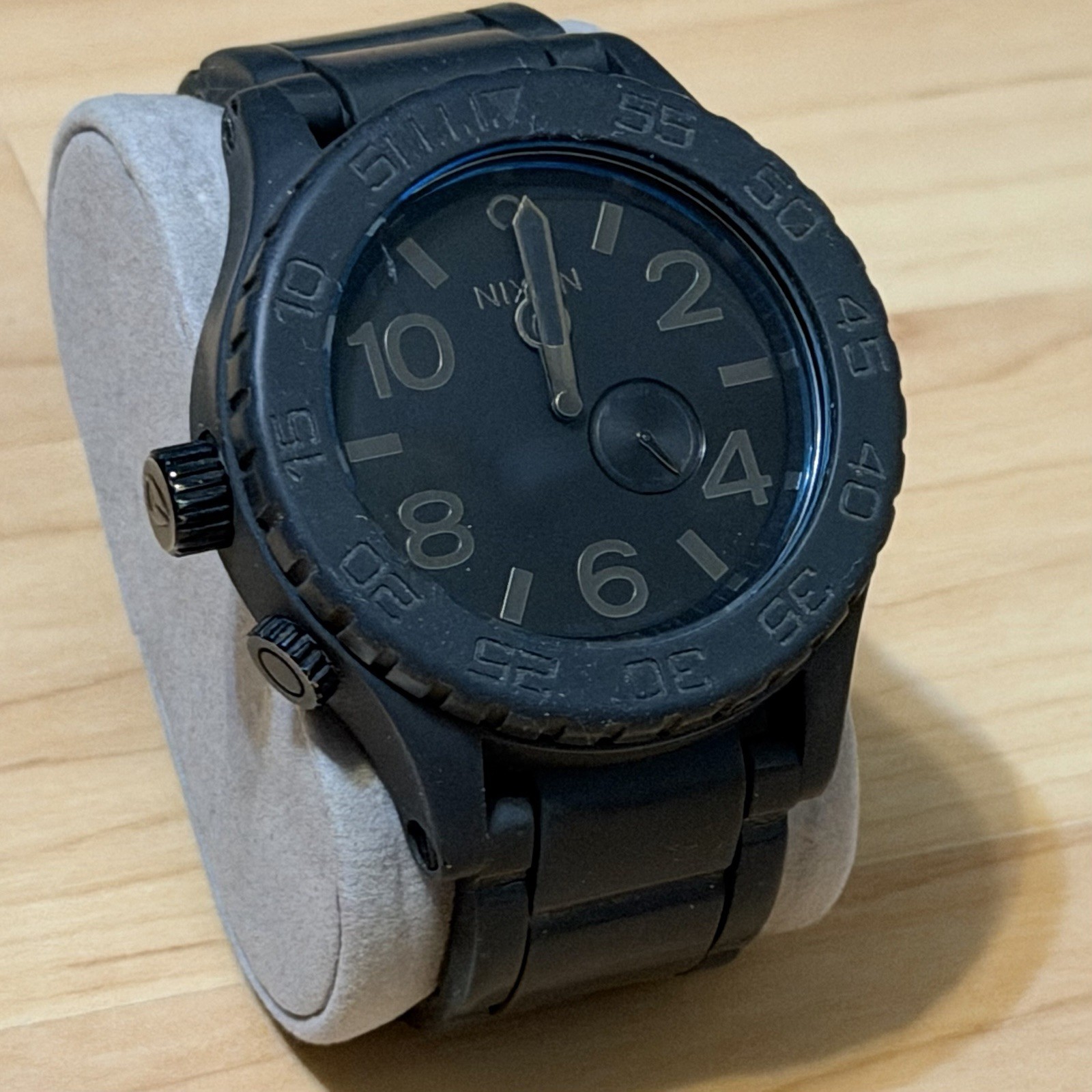 Nixon The Rubber 51-30 “Simplify” Tide Black Men’s Analog Surf Watch RUNNING