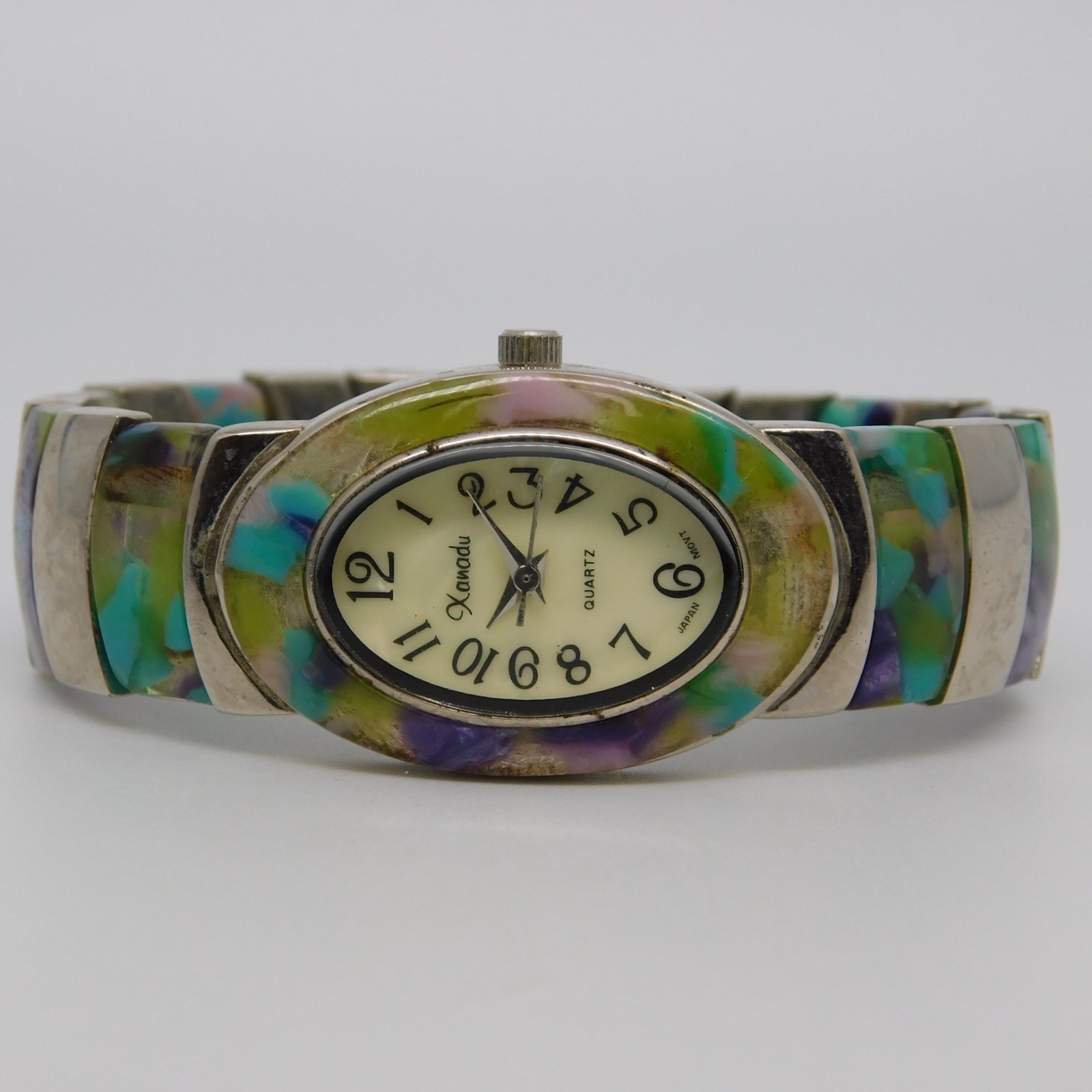 Xanadu Cuff Bracelet Quartz Analog Women’s Watch Sz. 6 1/2″ New Battery