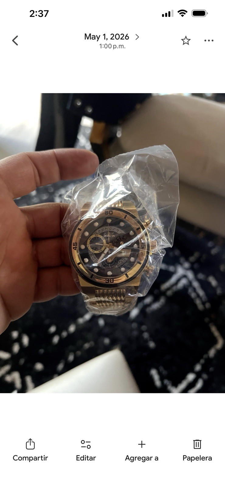 Invicta S1 Rally Swiss Ronda Z60 Caliber Men’s Watch – 51mm. Gold