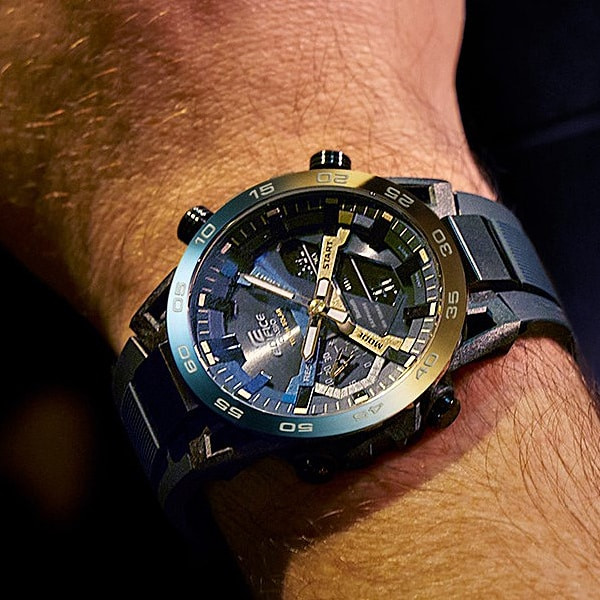 Casio Edifice ECB-2000YNP-1AJF Nighttime Drive Solar Bluetooth Chronograph JDM