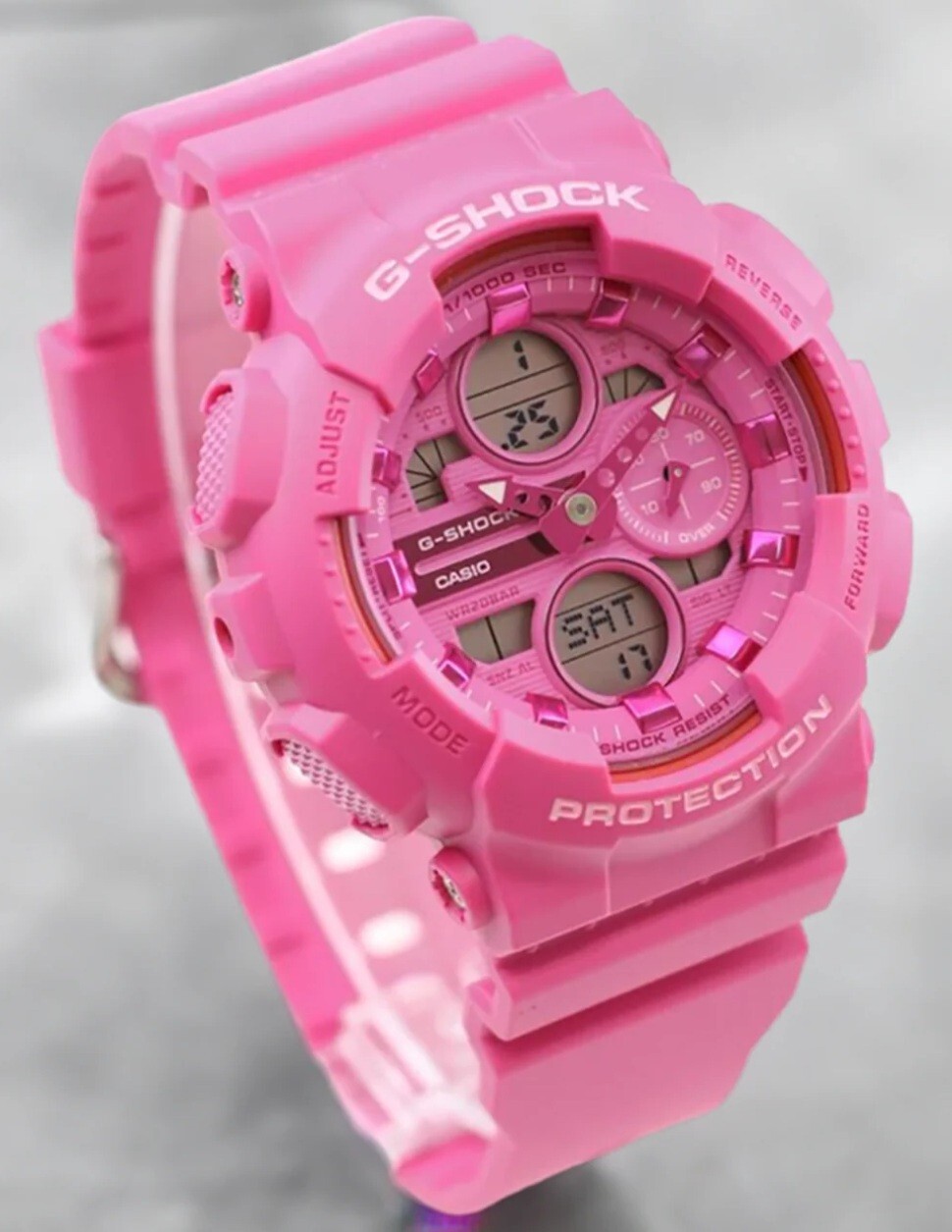 Casio G-Shock GMA-S140PP-4A Analog Digital Pink Quartz Ladies Fashion Watch