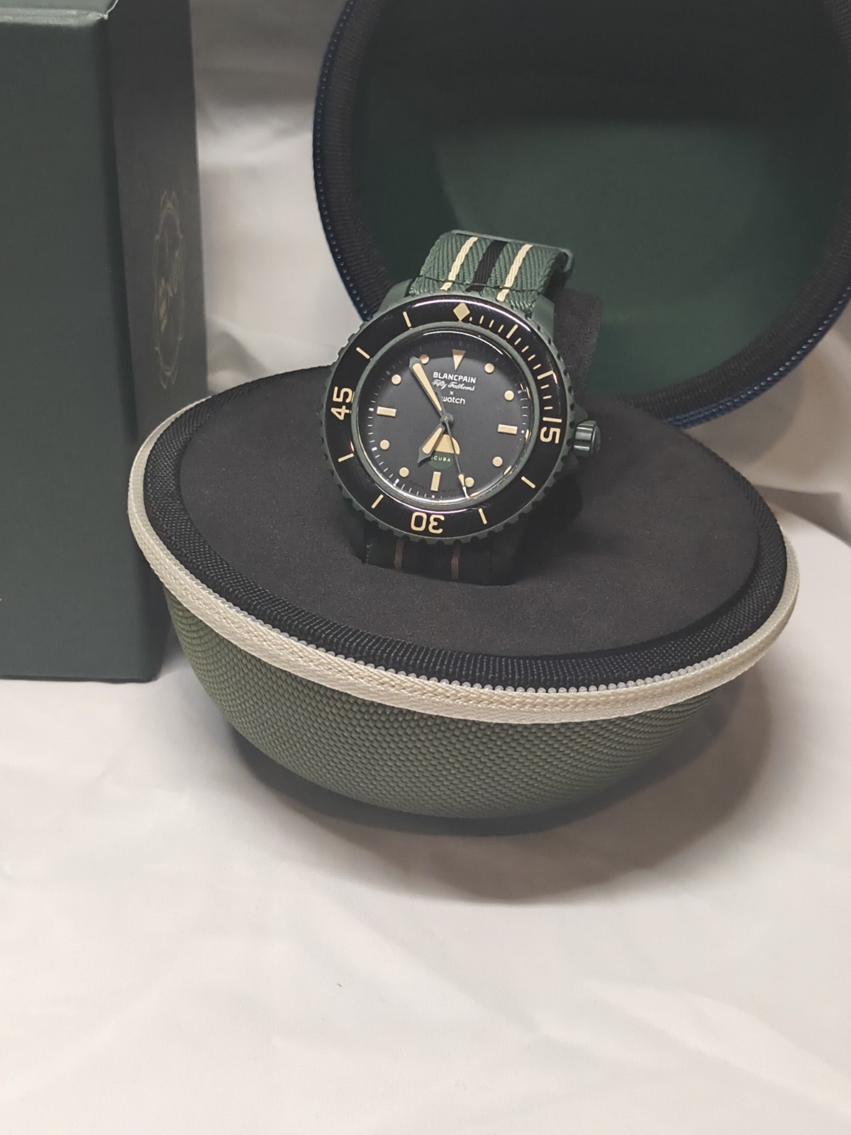 Swatch x Blancpain Green Abyss SO35G100