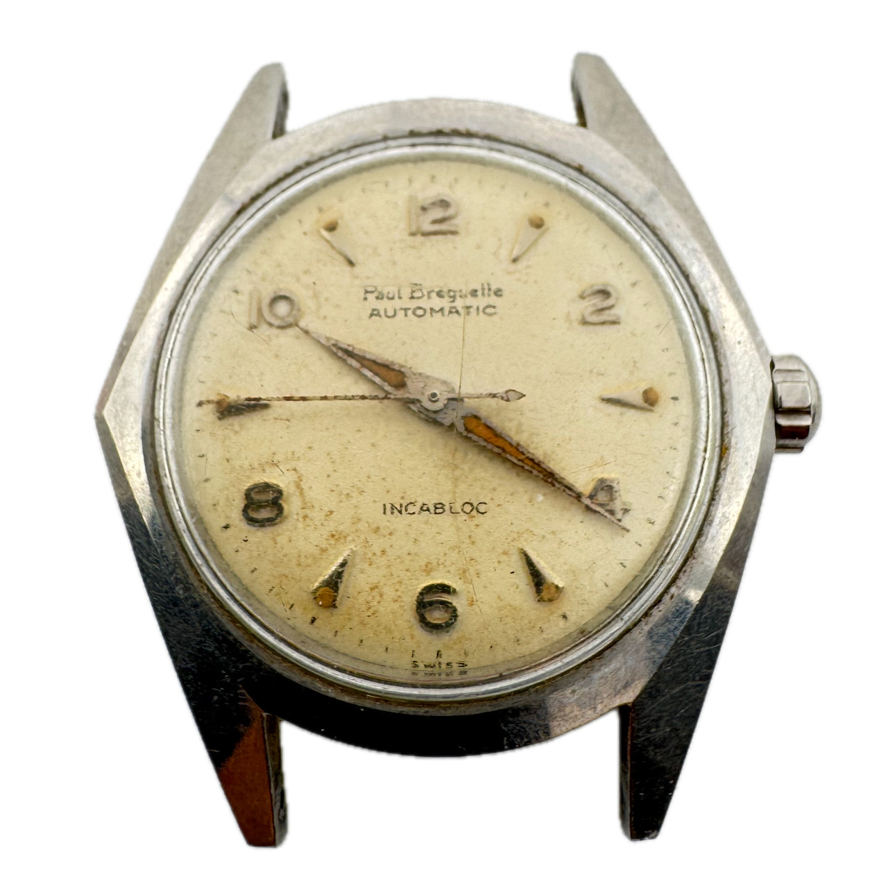 Vintage 32mm Paul Breguette Incabloc Automatic Wristwatch A Schild 1361N Swiss