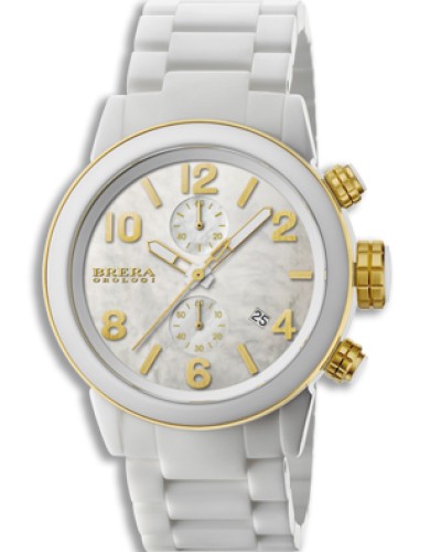 Brera Orologi – Isabella Ceramic Collection – BWIS1CWHYGN – White Women’s Watch