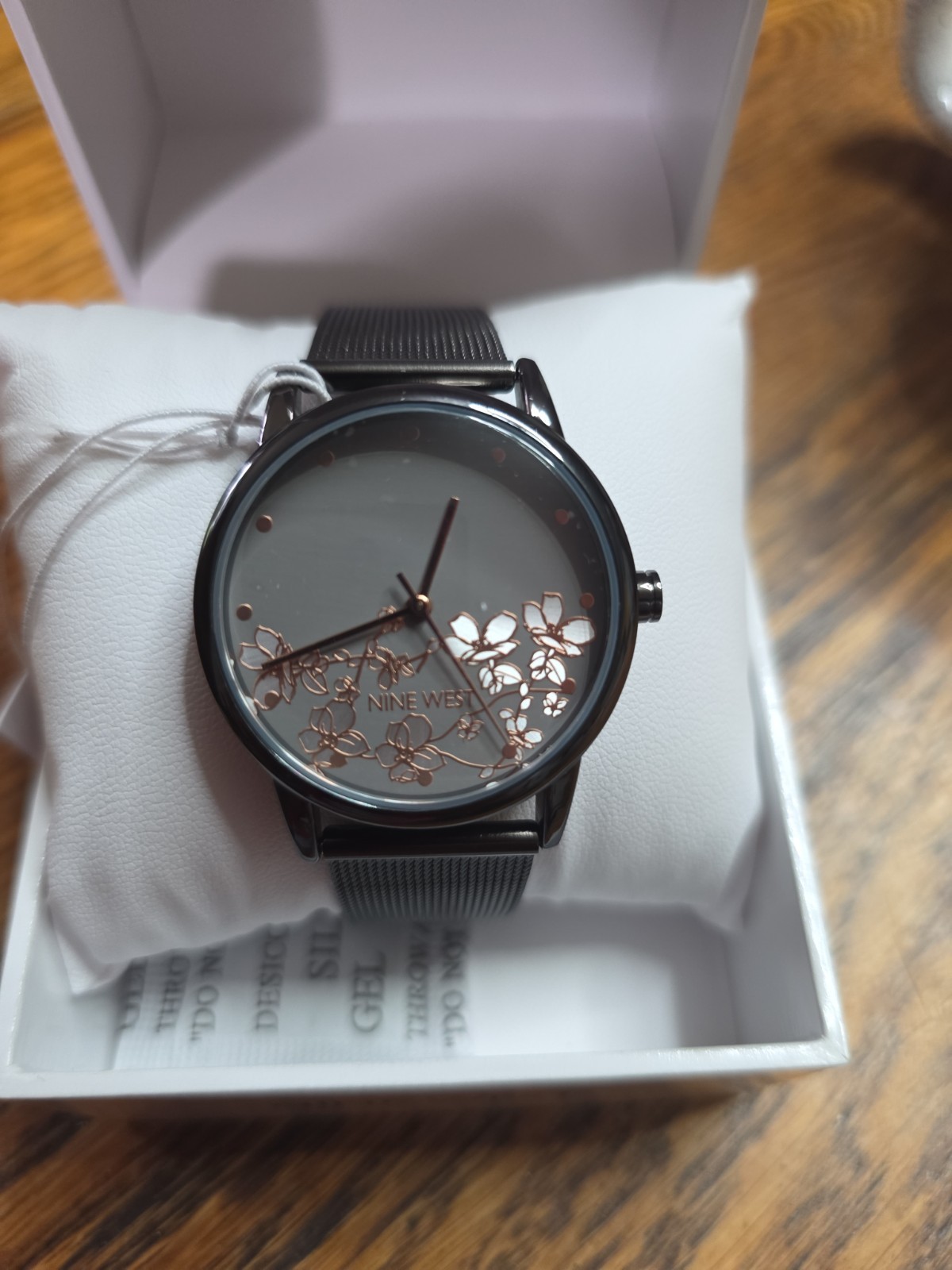 NINE WEST NW/2429 Mesh Band Quartz Analog Women’s Watch New