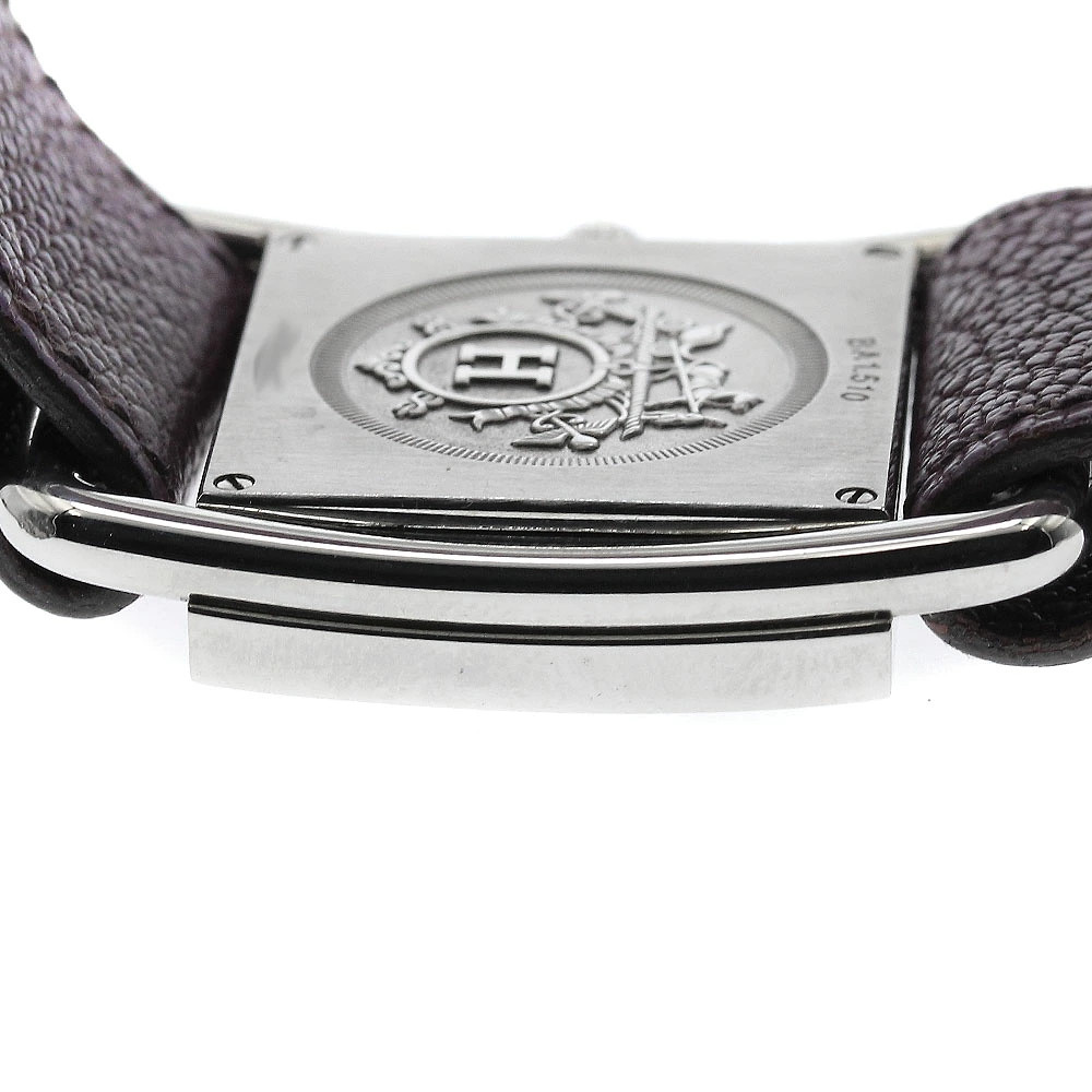 [B1R] Hermes Valenia BA1.510 Date Quartz Stainless Ladies Watch [r6w]