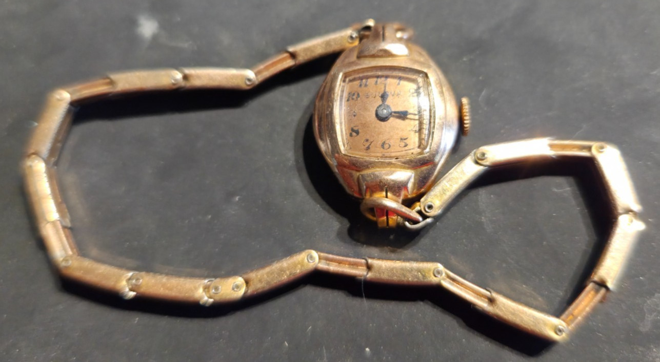 Vintage 1940s Bulova Ladies Rona Fifth Ave New York Watch-NOT RUNNING