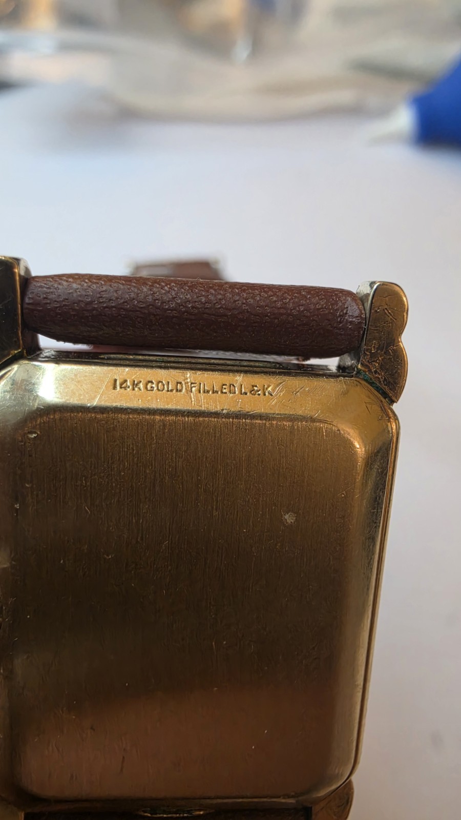 Vintage 1940s Hamilton Milton Art Deco Tank Watch – 14K Gold Filled – Caliber 98