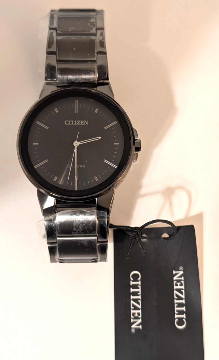 NEW – Citizen Eco-Drive Modern Axiom Watch Gray Stainless Steel, Black Dial