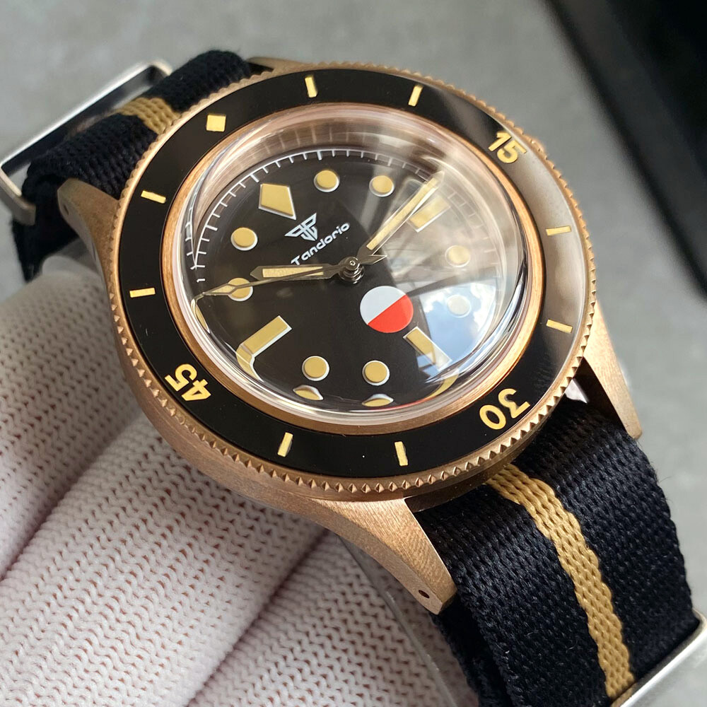 40mm 50-Fathoms CUSN8 Solid Bronze Japan NH35 PT5000 Automatic Watch for Men