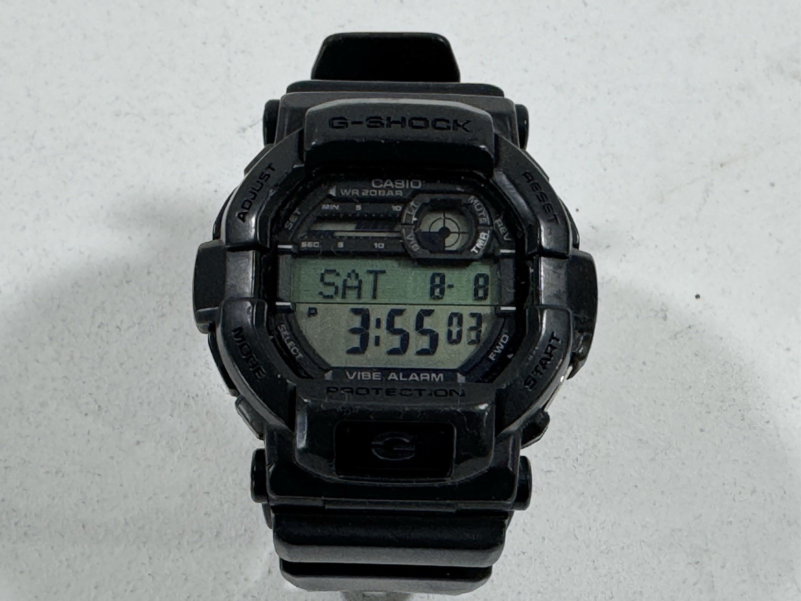 Casio G-Shock Men’s Black Digital Quartz Resin Watch 200m Alarm Shock-Resist