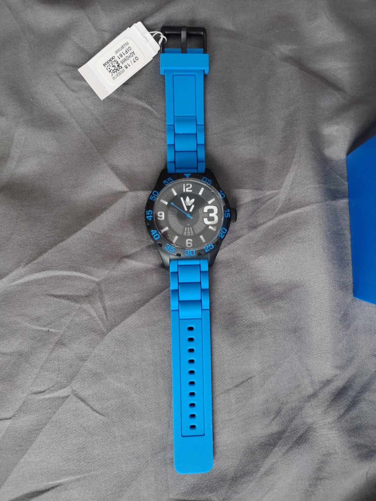 Adidas Newburgh Originals ADH 2966 Sports watch BRAND NEW Blue Color Band