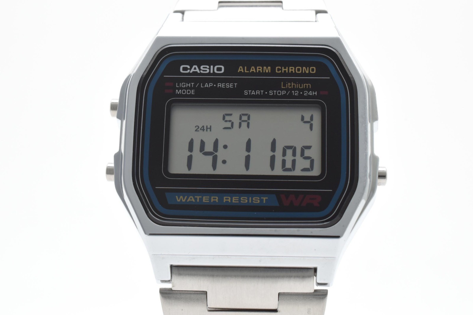 [Exc+4] CASIO 593 A158W Digital Alarm Chronograph Watch Quartz From CHINA JAPAN