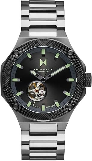 MVMT Men’s Raptor Automatic Watch Self Winding Stainless Case and Link Bracelet