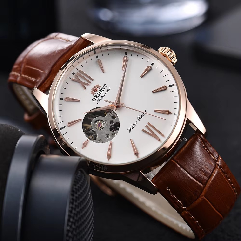 Orient Watch Bambino Classic Men Luxury Gift Automatic Mechanical Leather Strap