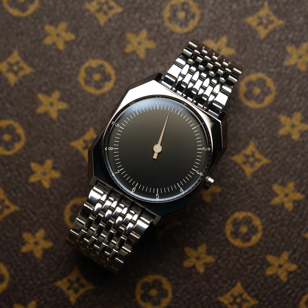Retro Vintage Square Quartz One Pointer Watch Men Alloy