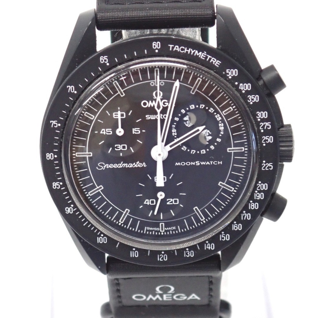 Omega Swatch Snoopy Mission to the Moonphase Watch 42mm White Dial From Japan