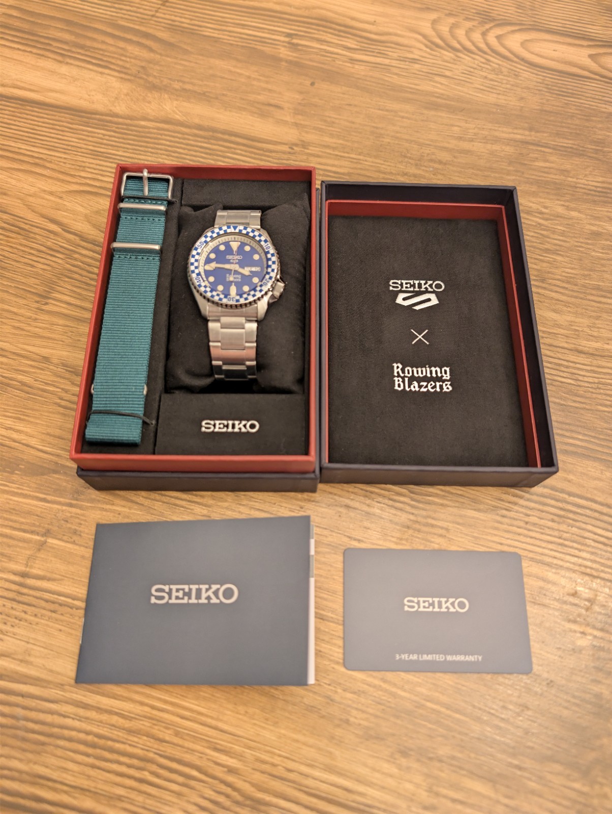 Seiko 5 Rowing Blazers Blue SRPM19 *NEW IN PAPER WITH TAGS* Mens Watch