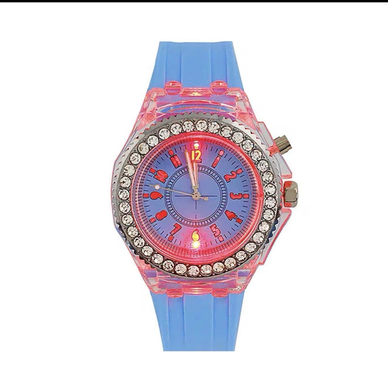 Unisex LED Light Up Watch – Sport & Style Glowing Quartz Watch for Girls & Boys