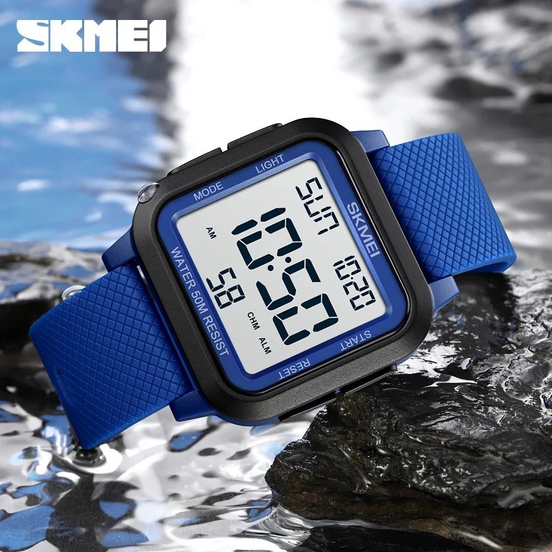 SKMEI Men Sport Watch Alarm Chrono Electronic Wristwatch Boys Girls Stopwatch