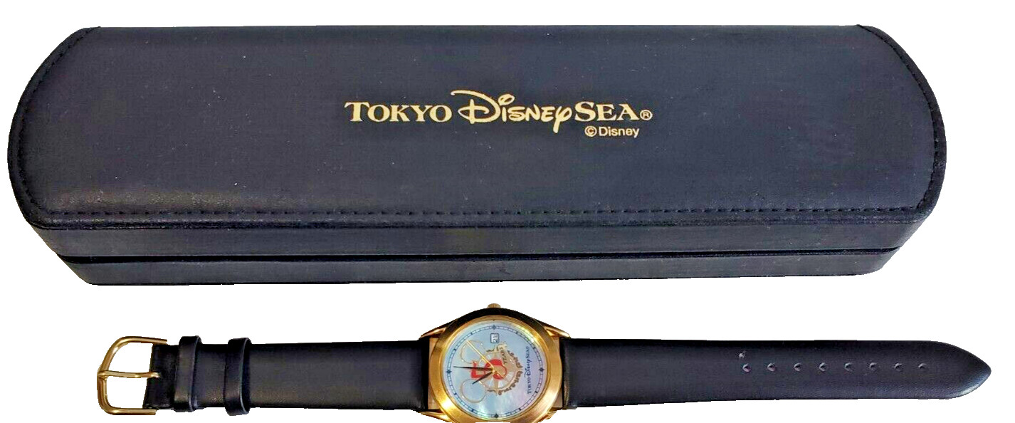 Tokyo Disney Sea 5 years anniversary watch w/ instruction & Guarantee box. Runs.