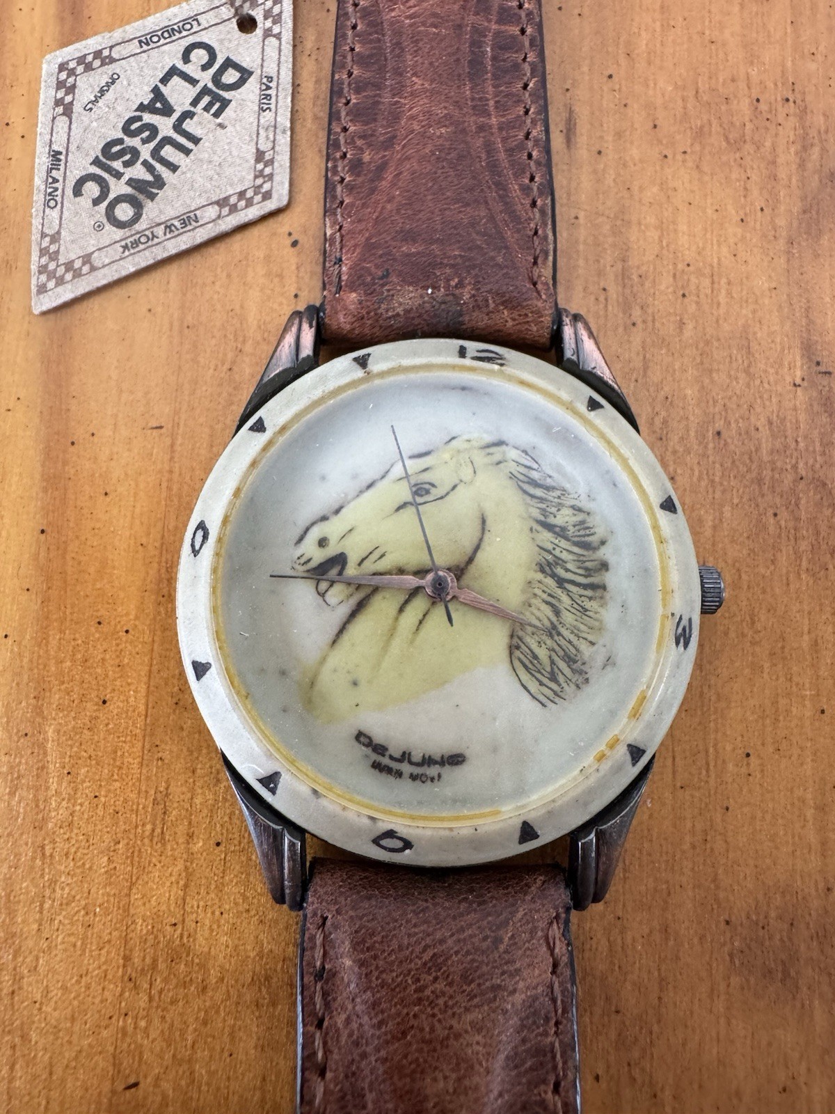 NWT Dejuno Quartz Southwestern Mens Watch Horse (read Description)