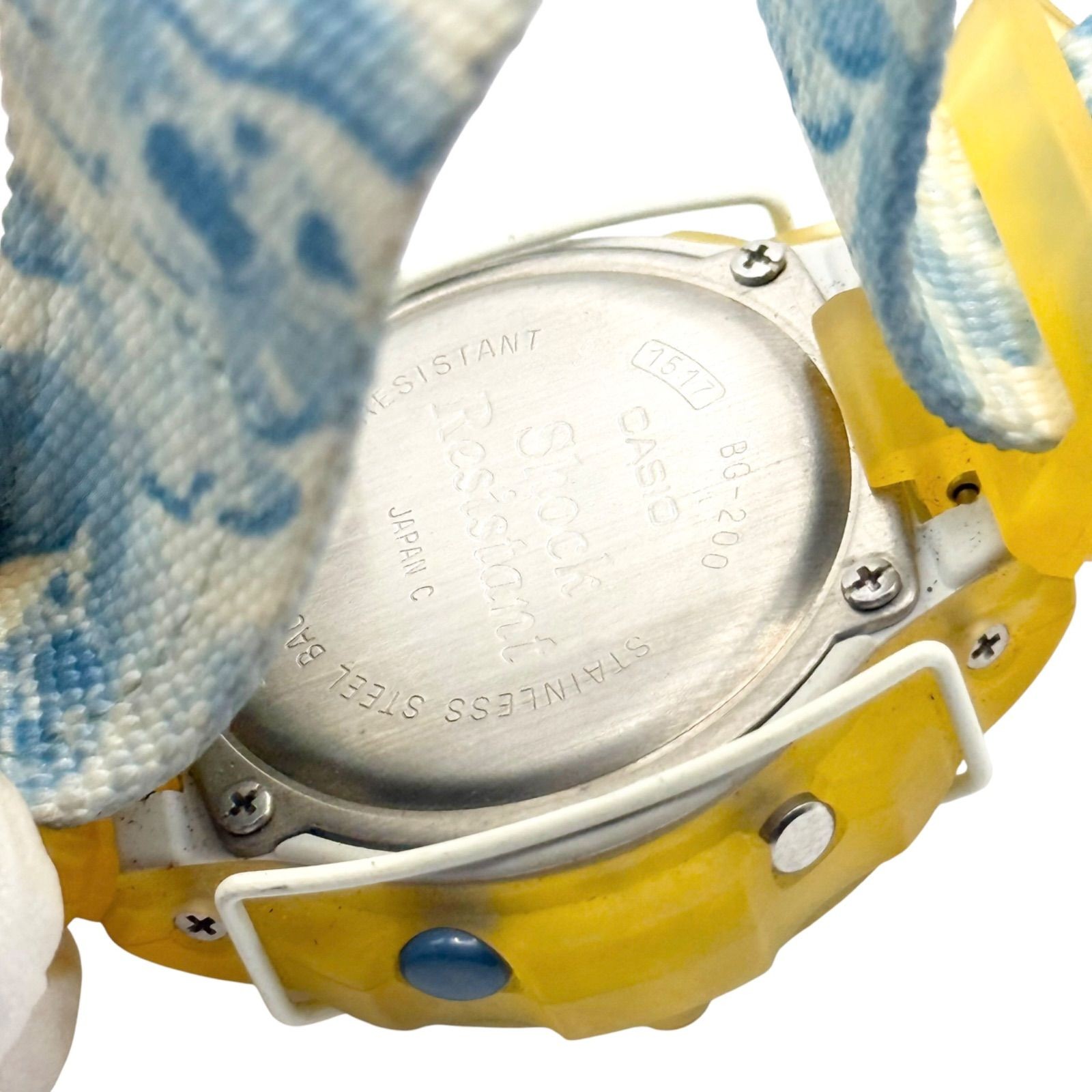 Operational New Battery CASIO Baby G Digital Quartz Watch QZ Yellow Blue White R