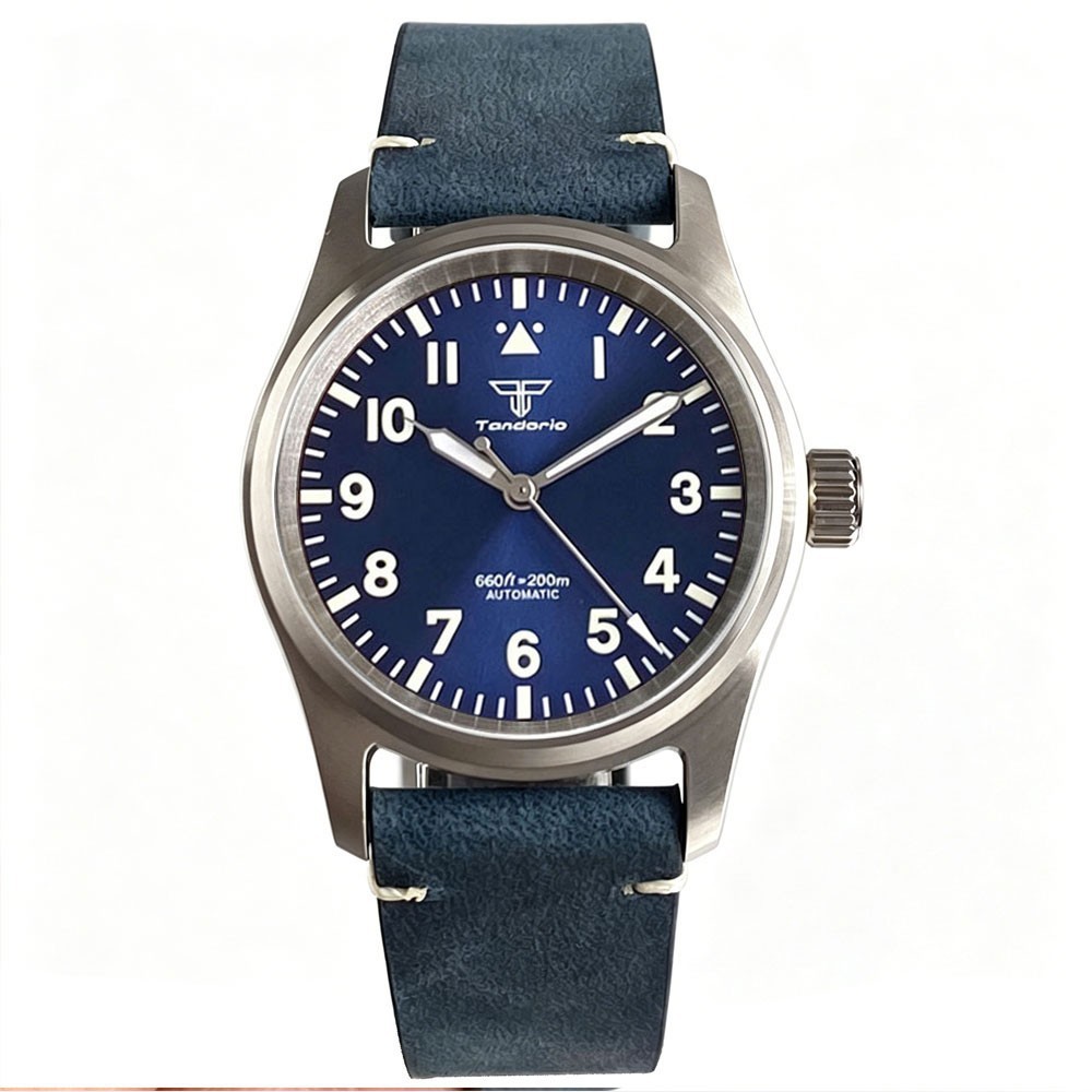 36mm Pilot Sapphire Arabic Lume Automatic NH35 Miyota 8215 Men Mechanical Watch