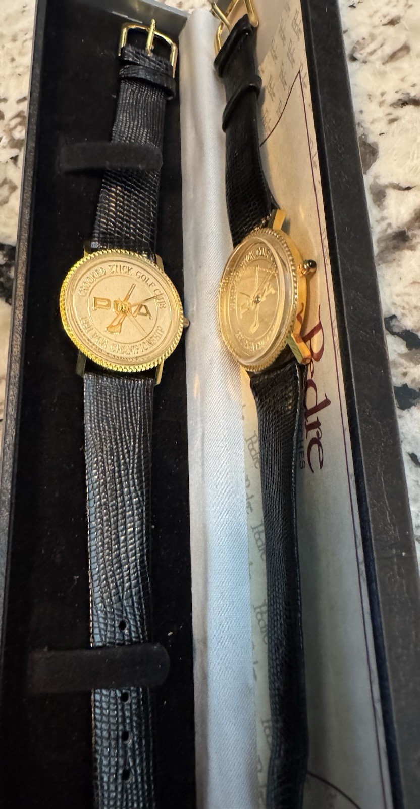 Rare Pedre 1991 Crooked Stick Watch Set X2. One New And One Pre-owned. Daly