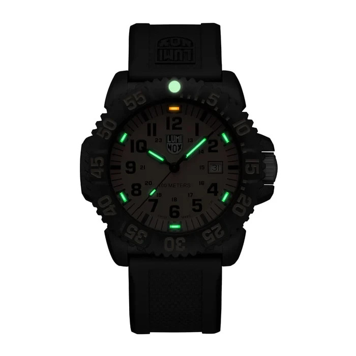 Luminox G Sea Lion Men’s Orange Dial Rubber Band Watch – X2.2059.1