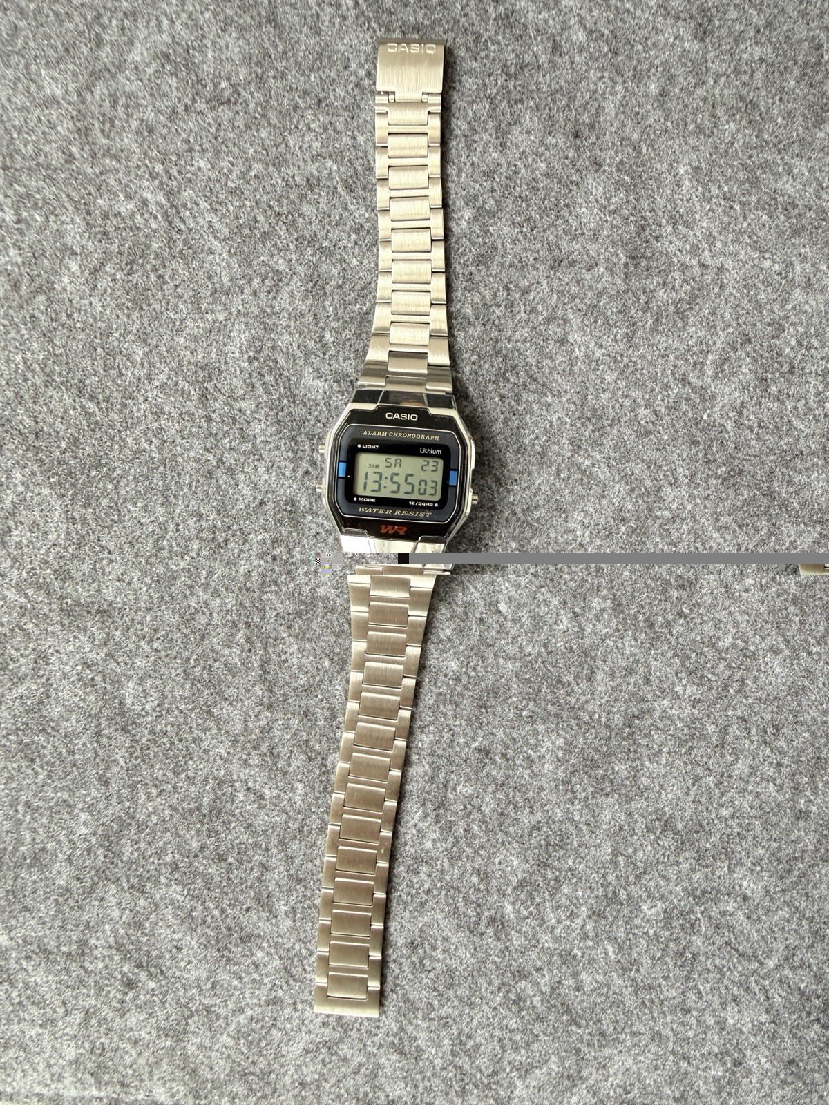 Casio Chronograph Silver Stainless Steel No Clasp Only Bought For The Clasp